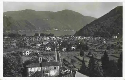 AK / Ansichtskarte  Caslano Lugano TI Panorama