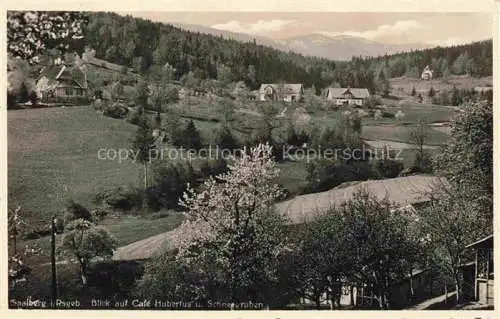 AK / Ansichtskarte  Saalberg Riesengebirge PL Panorama Blick auf Café Hubertus und Schneegruben