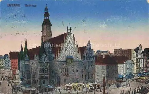 AK / Ansichtskarte  Breslau WROCLAW PL Rathaus