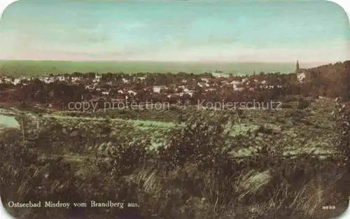 AK / Ansichtskarte  MISDROY Ostseebad Miedzyzdroje PL Panorama Blick vom Brandberg aus