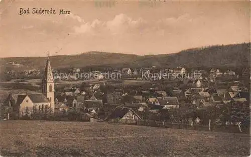 AK / Ansichtskarte  Bad Suderode Ortsansicht mit Kirche