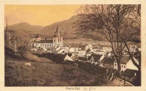 AK / Ansichtskarte  Maria-Zell Mariazell Steiermark AT Ansicht mit Kirche