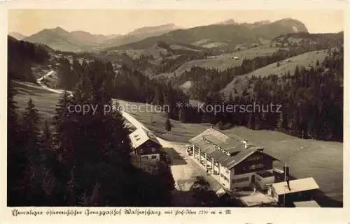 AK / Ansichtskarte  Walserschanze WALSERSCHANZ Kleinwalsertal AT Ehemaliger oesterreichischer Grenzgasthof Walserschanz chamois Buetten