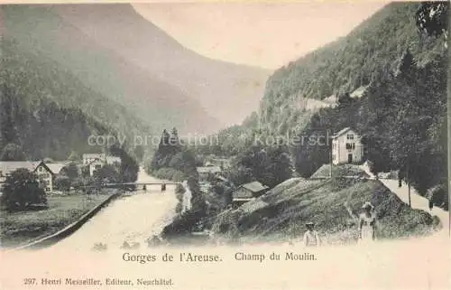 AK / Ansichtskarte  Champ-du-Moulin Val-de-Travers NE Gorges de l'Areuse