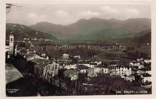 AK / Ansichtskarte  Agno Lago di Lugano TI Panorama