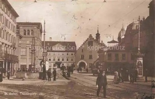 AK / Ansichtskarte  St Gallen SANKT GALLEN SG Theaterplatz