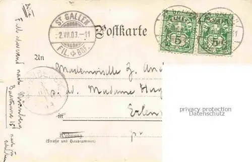 AK / Ansichtskarte  St Gallen SANKT GALLEN SG Lorenzenturm