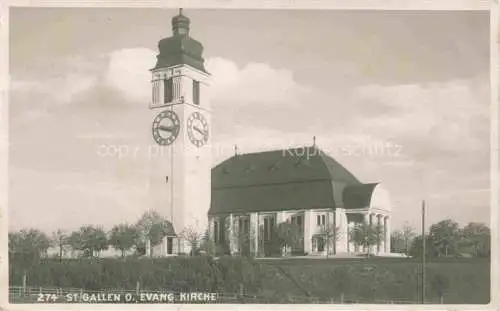 AK / Ansichtskarte  St Gallen SANKT GALLEN SG Ev Kirche