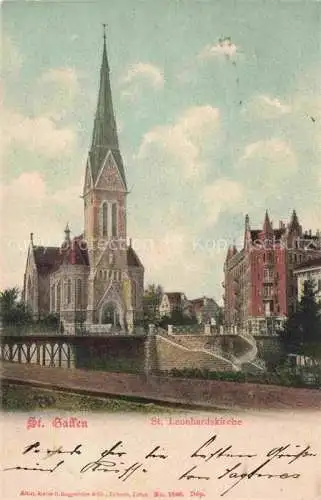 AK / Ansichtskarte  St Gallen SANKT GALLEN SG St Leonhardskirche