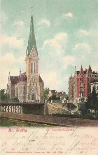 AK / Ansichtskarte  St Gallen SANKT GALLEN SG St Leonhardskirche