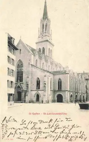 AK / Ansichtskarte  St Gallen SANKT GALLEN SG St Laurenzenkirche