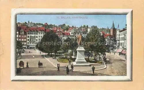 AK / Ansichtskarte  St Gallen SANKT GALLEN SG Marktplatz