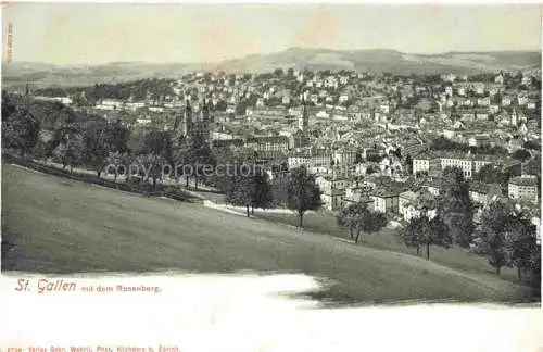 AK / Ansichtskarte  St Gallen SANKT GALLEN SG mit dem Rosenberg