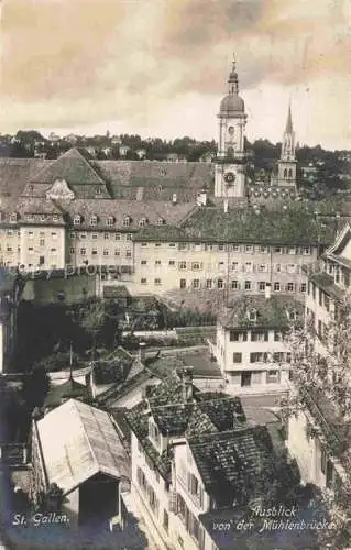 AK / Ansichtskarte  St Gallen SANKT GALLEN SG Blick von der Muehlenbruecke