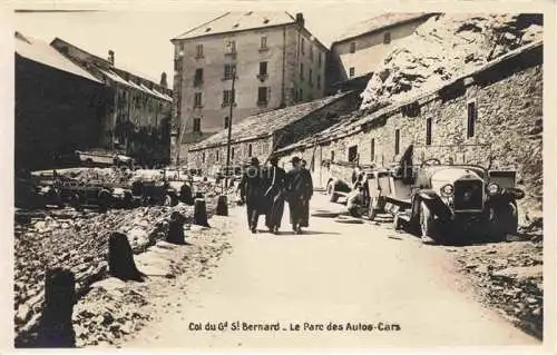 AK / Ansichtskarte  Grand-Saint-Bernard VS Le Parc des Autos Cars