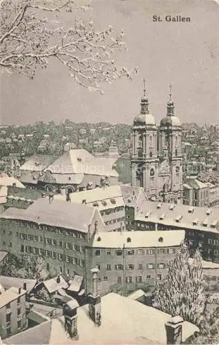 AK / Ansichtskarte  St Gallen SANKT GALLEN SG Panorama mit Kirche