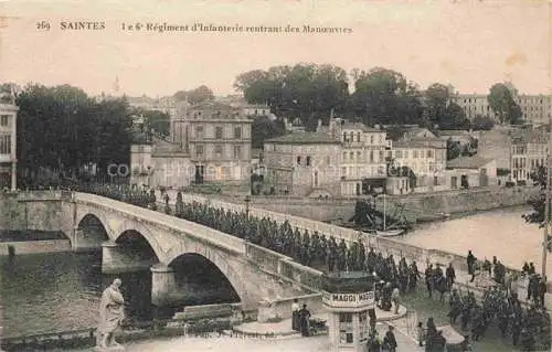 AK / Ansichtskarte  Saintes 17 Charente-Maritime Regiments d'Infanterie rentrant des Manoeuvres