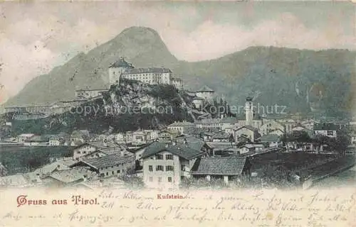 AK / Ansichtskarte  KUFSTEIN Tirol AT Stadtpanorama Blick zum Schloss