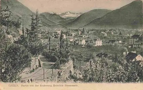 AK / Ansichtskarte  Gries  Bozen BOLZANO Suedtirol IT Panorama Blick von der Erzherzog Heinrich-Promenade