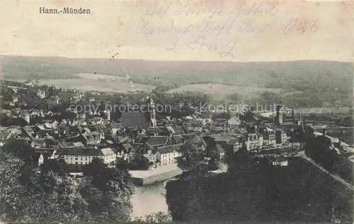 AK / Ansichtskarte  Hann Muenden Hannoversch Muenden Goettingen Panorama