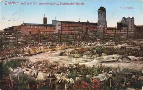 AK / Ansichtskarte  Brocken Harz Brockenhotel und Botanischer Garten Observatorium