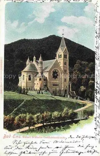 AK / Ansichtskarte  BAD EMS Kaiser Wilhelm Gedaechtniskirche