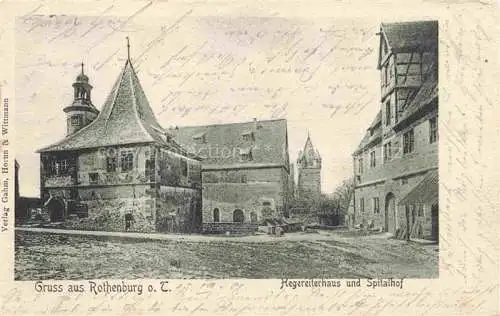 AK / Ansichtskarte  ROTHENBURG   TAUBER Hegereiterhaus und Spitalhof