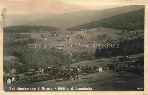 AK / Ansichtskarte  Bad Schwarzbach Flinsberg Isergebirge Swieradow Zdroj Bad PL Panorama Blick a. d. Brandhoehe