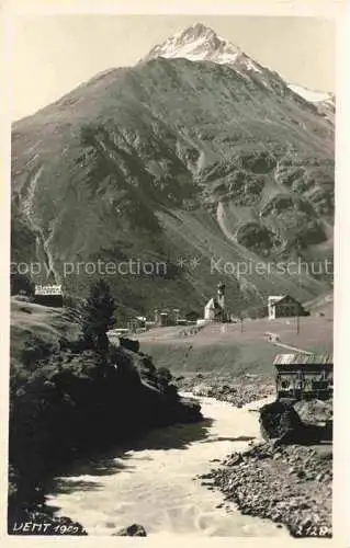 AK / Ansichtskarte  Vent  oetztal Tirol AT Panorama Bergbach Blick zum Ort oetztaler Alpen