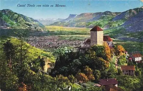 AK / Ansichtskarte  Meran MERANO IT Panorama Castel Tirolo