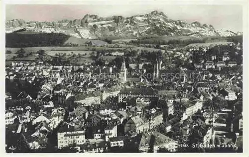 AK / Ansichtskarte  St Gallen SANKT GALLEN SG Panorama mit Saentis