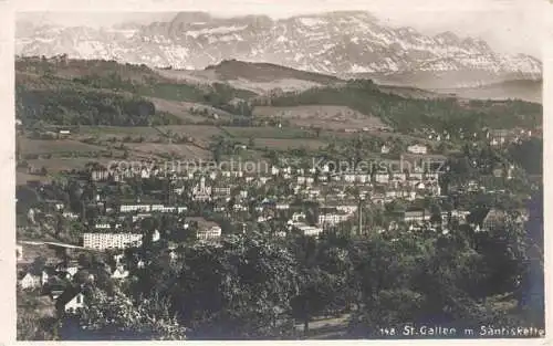 AK / Ansichtskarte  St Gallen SANKT GALLEN SG mit Saentiskette