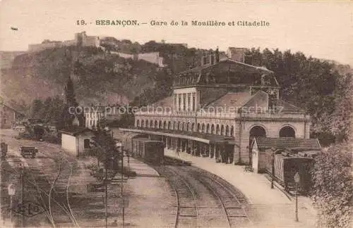 AK / Ansichtskarte  BESANCON-LES BAINS 25 Doubs Gare de la Mouillere et Citadelle