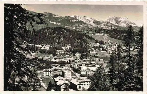 AK / Ansichtskarte  St Moritz  SANKT MORITZ GR Bad und Dorf