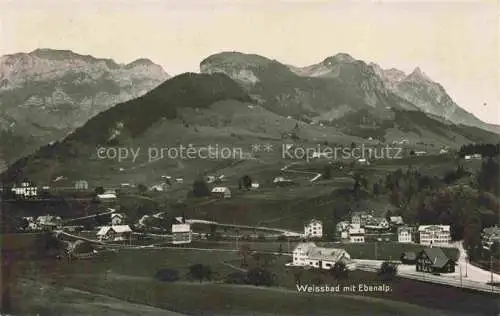 AK / Ansichtskarte  Weissbad IR mit Ebenalp Feldpost