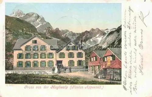 AK / Ansichtskarte  Meglisalp 1520m Altmann AR Gasthaus Meglisalp