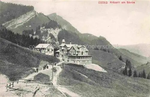 AK / Ansichtskarte  Kraezerle 1115m Saentis AR Gasthaus Kraezerli Panorama