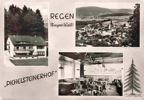 AK / Ansichtskarte  Regen Bayern Pichelsteinerhof Gaststube Panorama