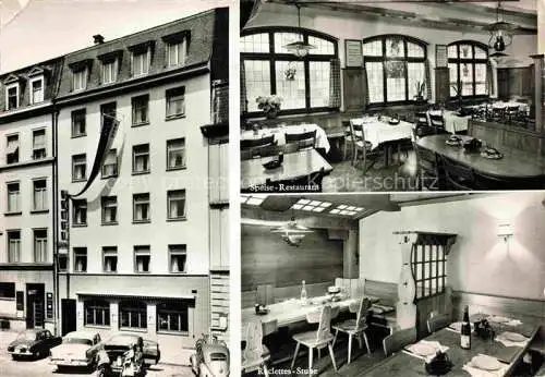 AK / Ansichtskarte  BASEL BS Hotel Garni Steinbock Speiserestaurant Raclettes Stube