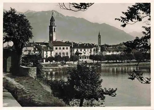 AK / Ansichtskarte  Ascona Lago Maggiore TI Panorama Kirche