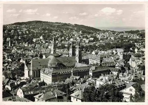 AK / Ansichtskarte  St Gallen SANKT GALLEN SG Panorama mit Bodenseeblick