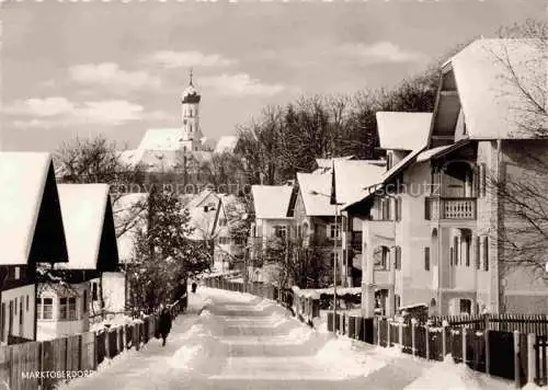 AK / Ansichtskarte  Marktoberdorf Winterliche Dorfstrasse