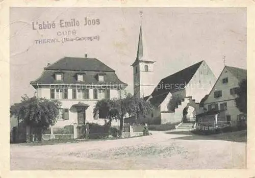 AK / Ansichtskarte  Therwil BL Pfarrkirche und Pfarrhaus