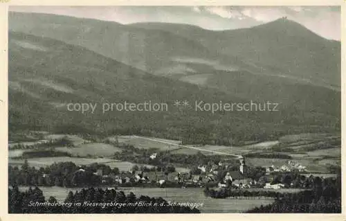 AK / Ansichtskarte  Schmiedeberg Riesengebirge Smideberk Kovarska CZ Panorama mit Blick nach der Schneekoppe