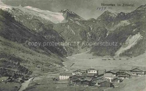 AK / Ansichtskarte  Hintertux Tux Zillertal Tirol AT Panorama Zillertaler Alpen