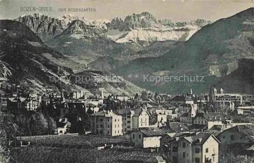 AK / Ansichtskarte  Gries  Bozen BOLZANO Suedtirol IT Panorama Rosengarten Dolomiten