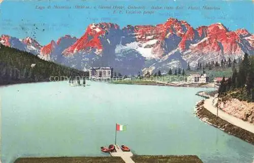 AK / Ansichtskarte  Lago di Misurina Auronzo di Cadore Veneto IT Grand Hotel Dolomiti Italia visto dall Hotel Misurina