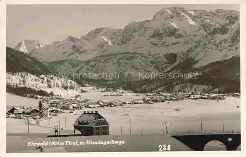 AK / Ansichtskarte  Ehrwald Tirol AT Winterpanorama Blick gegen Miemingerberge