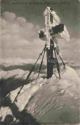 AK / Ansichtskarte  Grossglockner 3798m Kaernten AT Kaiserkreuz auf dem Grossglockner Gipfelkreuz