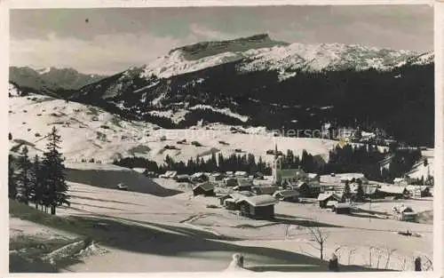 AK / Ansichtskarte  Riezlern Kleinwalsertal Vorarlberg Winterpanorama Blick gegen Hochifen und Gottesackerplateau